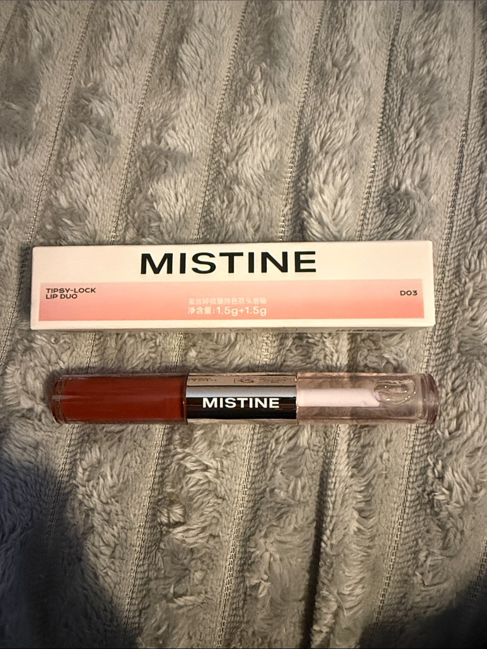 Tipsy-Lock Lip Duo — cherry brandy / Clear Gloss